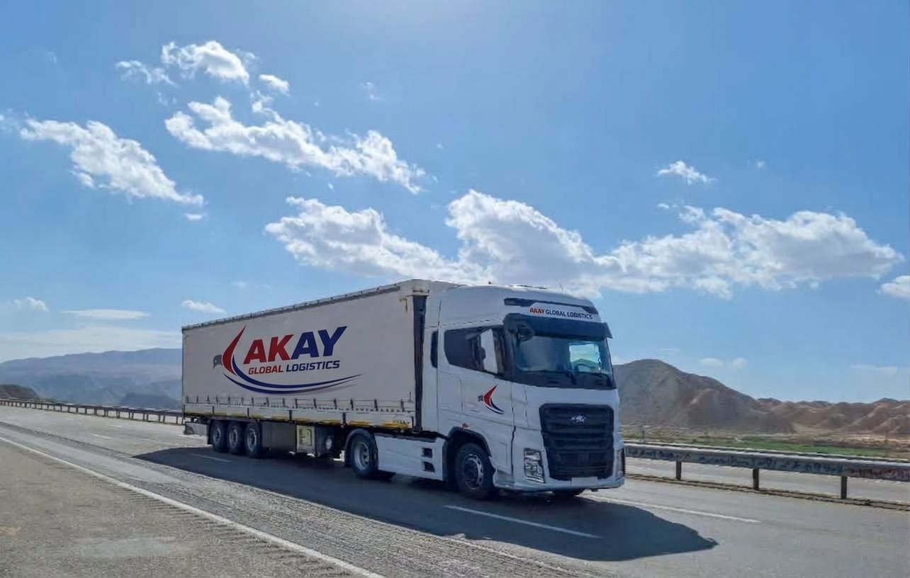AKAY Global Logistics truck travelling on an international route